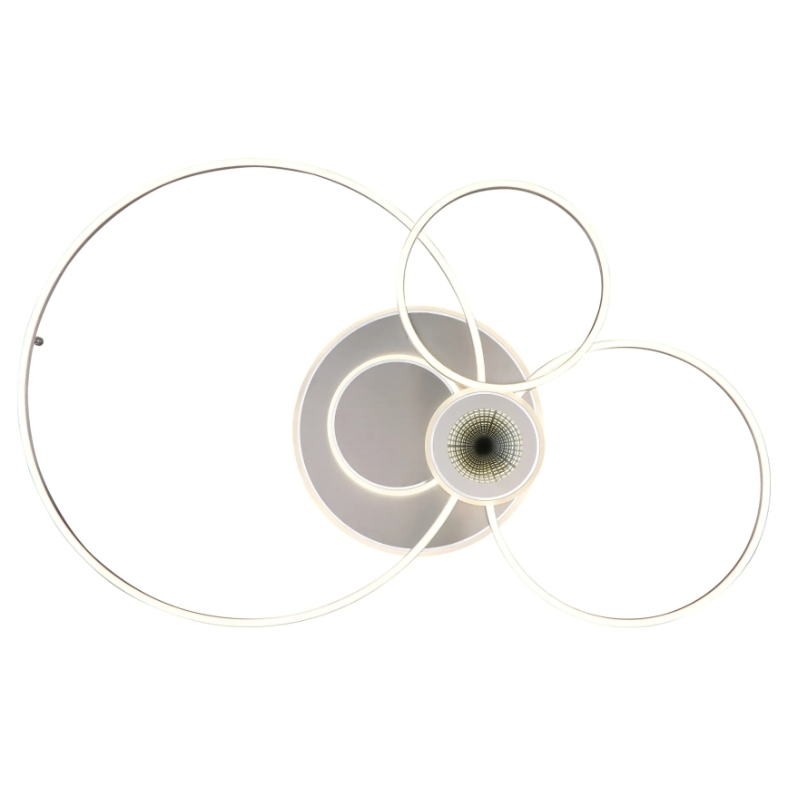 Globo - Dimbare LED-plafondlamp LED/36W/230V 2700-6500K zilver + afstandsbediening