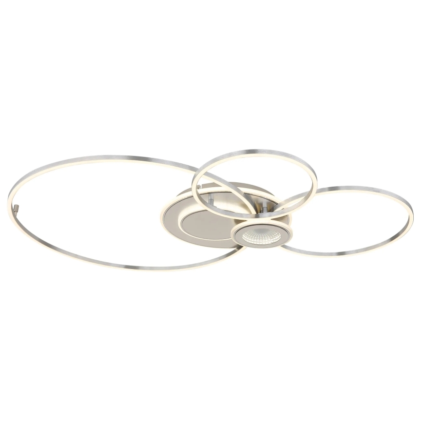 Globo - Dimbare LED-plafondlamp LED/36W/230V 2700-6500K zilver + afstandsbediening