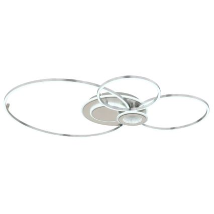 Globo - Dimbare LED-plafondlamp LED/36W/230V 2700-6500K zilver + afstandsbediening