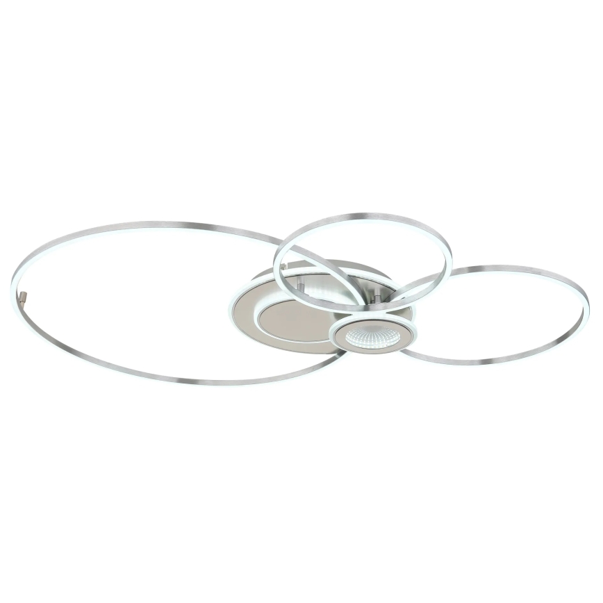 Globo - Dimbare LED-plafondlamp LED/36W/230V 2700-6500K zilver + afstandsbediening