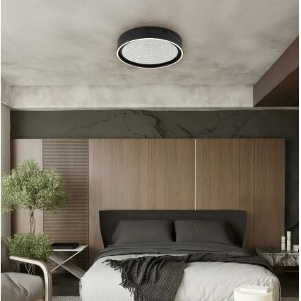 Globo - dimbare LED-plafondlamp LED/40W/230V 2700-6500K Ø 51,5 cm zwart + afstandsbediening