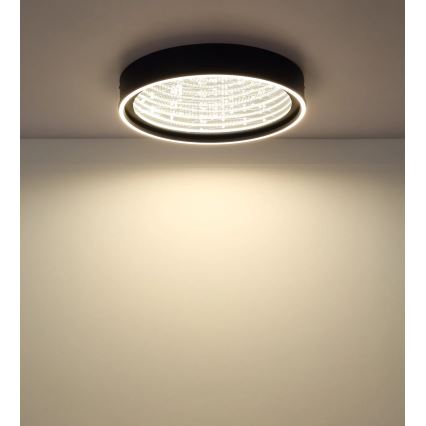 Globo - dimbare LED-plafondlamp LED/40W/230V 2700-6500K Ø 51,5 cm zwart + afstandsbediening