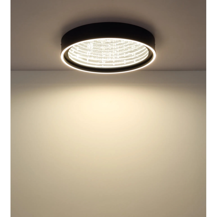 Globo - dimbare LED-plafondlamp LED/40W/230V 2700-6500K Ø 51,5 cm zwart + afstandsbediening