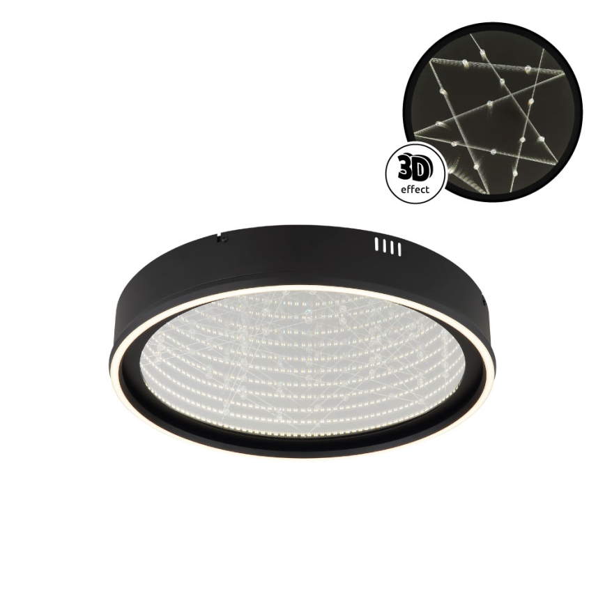 Globo - dimbare LED-plafondlamp LED/40W/230V 2700-6500K Ø 51,5 cm zwart + afstandsbediening