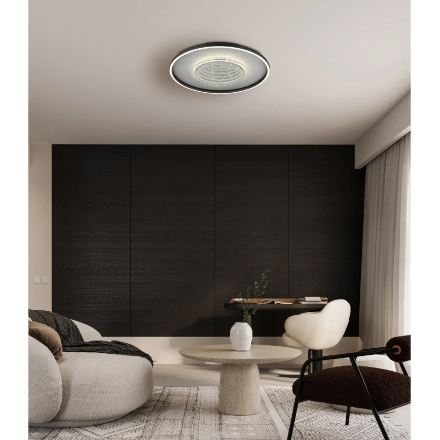 Globo - LED-plafondlamp LED/40W/230V 3000/4000/6000K Ø 51,5 cm zwart
