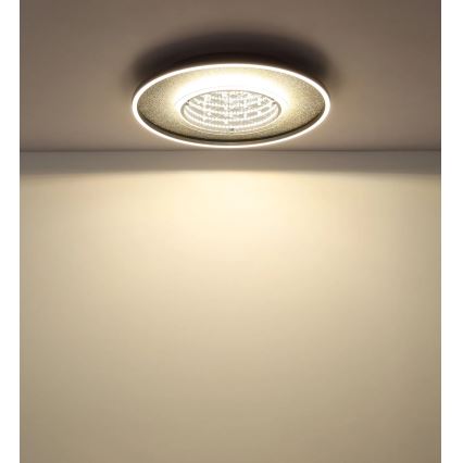 Globo - LED-plafondlamp LED/40W/230V 3000/4000/6000K Ø 51,5 cm zwart