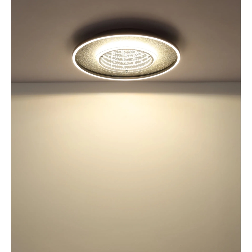 Globo - LED-plafondlamp LED/40W/230V 3000/4000/6000K Ø 51,5 cm zwart