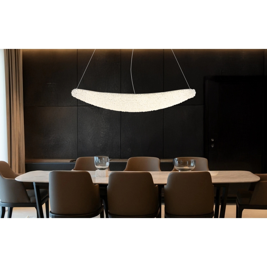 Globo - dimbare LED-pendellamp aan kabel LED/40W/230V 2700-6000K glanzend chroom + afstandsbediening