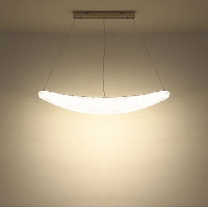 Globo - dimbare LED-pendellamp aan kabel LED/40W/230V 2700-6000K glanzend chroom + afstandsbediening