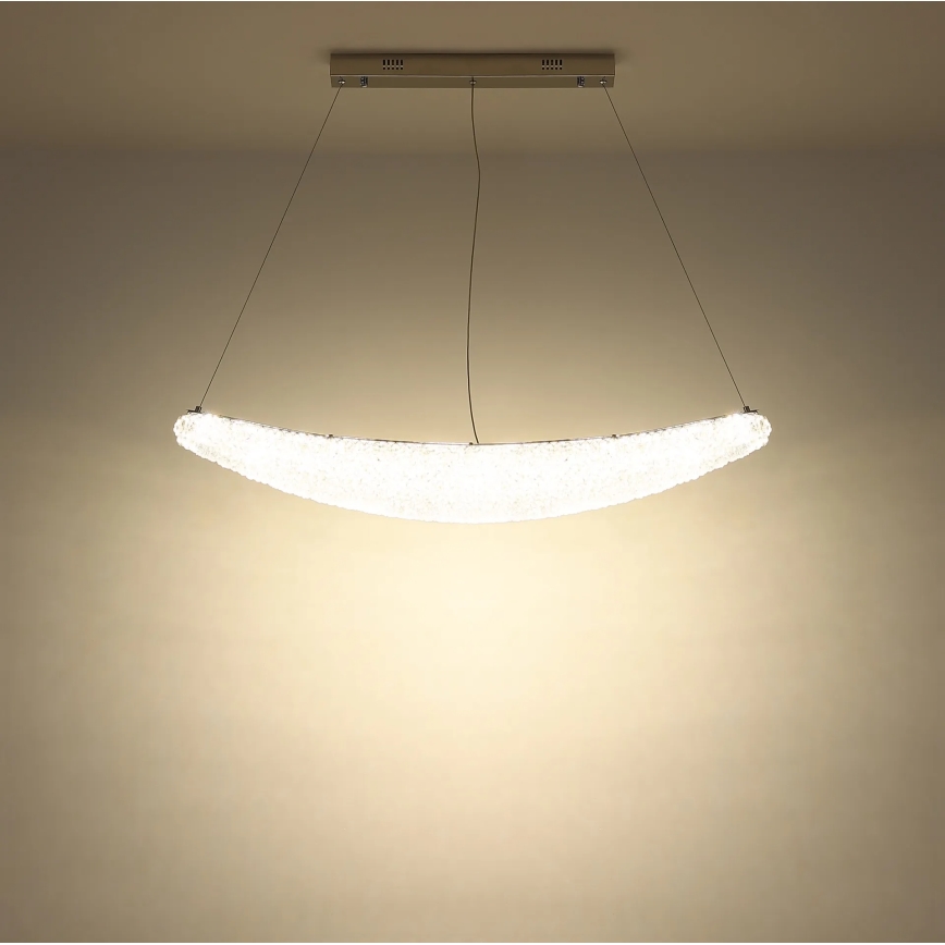Globo - dimbare LED-pendellamp aan kabel LED/40W/230V 2700-6000K glanzend chroom + afstandsbediening