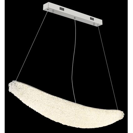 Globo - dimbare LED-pendellamp aan kabel LED/40W/230V 2700-6000K glanzend chroom + afstandsbediening