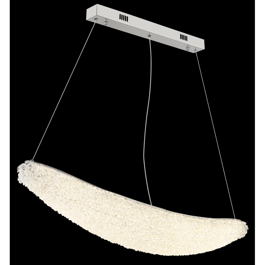 Globo - dimbare LED-pendellamp aan kabel LED/40W/230V 2700-6000K glanzend chroom + afstandsbediening