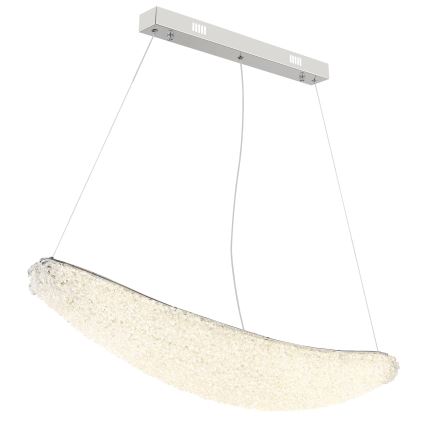Globo - dimbare LED-pendellamp aan kabel LED/40W/230V 2700-6000K glanzend chroom + afstandsbediening