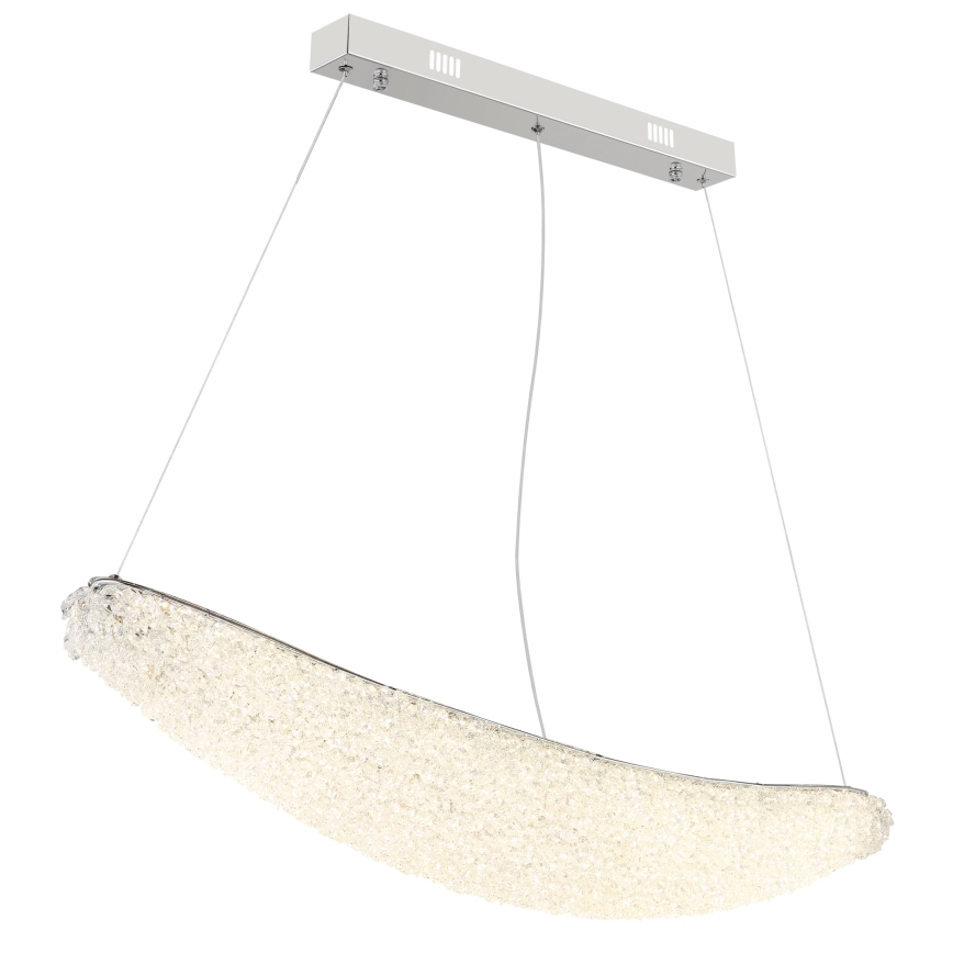 Globo - dimbare LED-pendellamp aan kabel LED/40W/230V 2700-6000K glanzend chroom + afstandsbediening