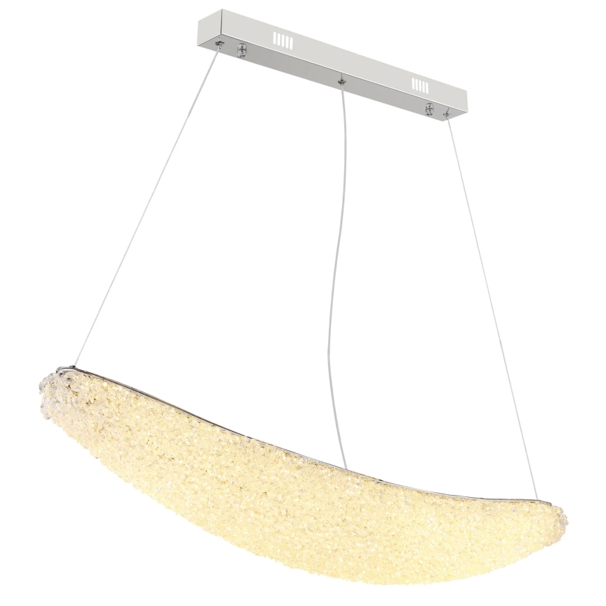 Globo - dimbare LED-pendellamp aan kabel LED/40W/230V 2700-6000K glanzend chroom + afstandsbediening