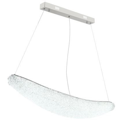 Globo - dimbare LED-pendellamp aan kabel LED/40W/230V 2700-6000K glanzend chroom + afstandsbediening