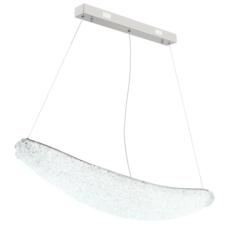 Globo - dimbare LED-pendellamp aan kabel LED/40W/230V 2700-6000K glanzend chroom + afstandsbediening