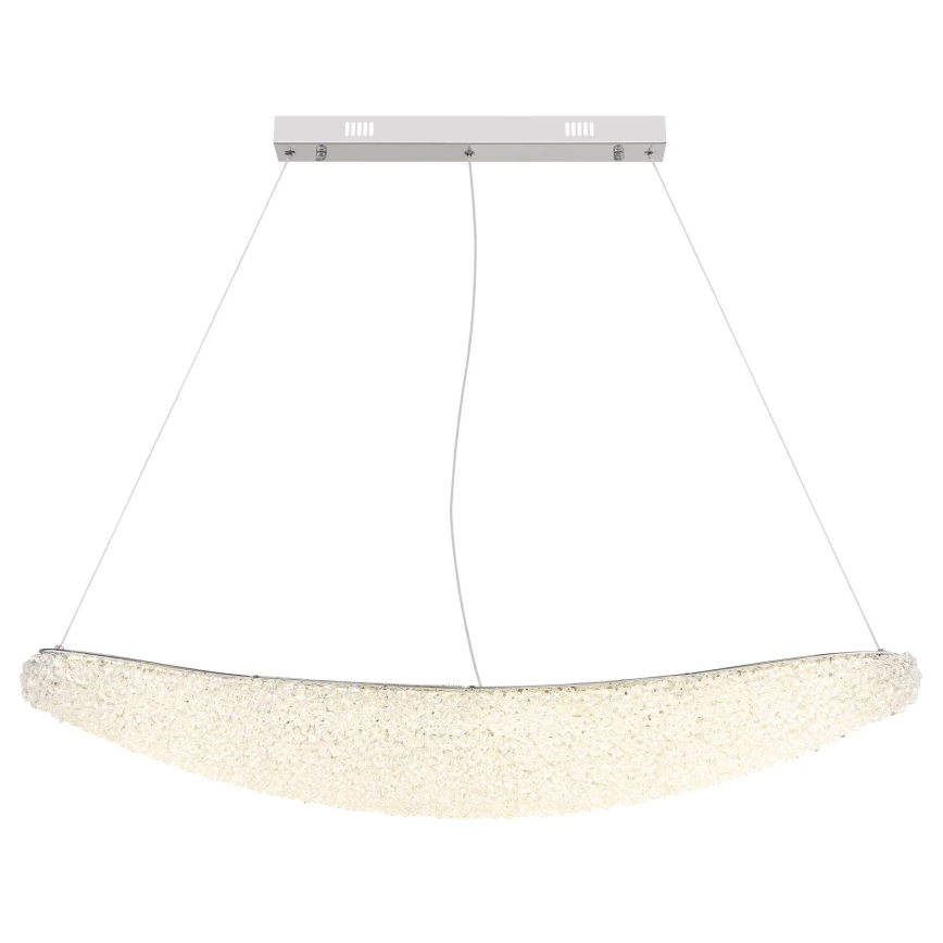 Globo - dimbare LED-pendellamp aan kabel LED/40W/230V 2700-6000K glanzend chroom + afstandsbediening