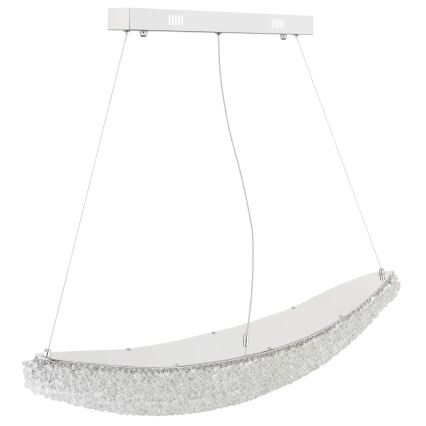 Globo - dimbare LED-pendellamp aan kabel LED/40W/230V 2700-6000K glanzend chroom + afstandsbediening