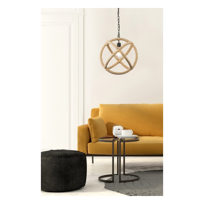 Globo 69029-1H - Hanglamp aan ketting ULLEU 1xE27/60W/230V