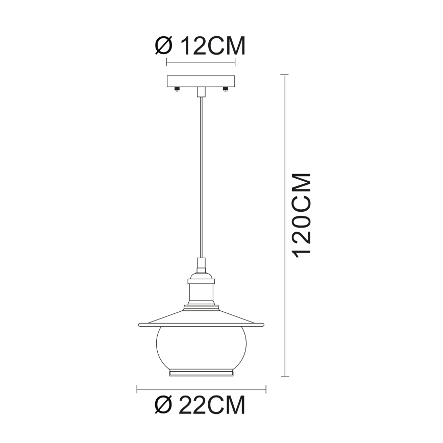 Globo - Hanglamp 1xE27/60W/230V