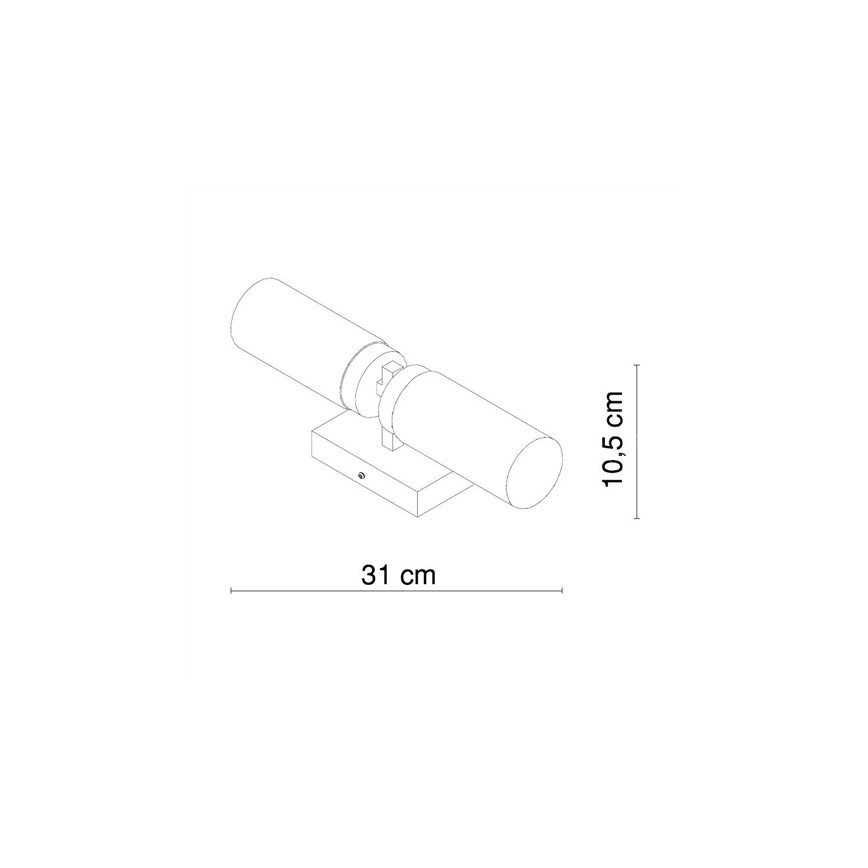 Globo - Badkamer wandlamp 2xE14/40W/230V IP44
