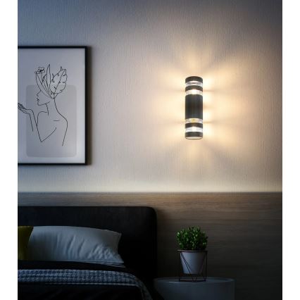 Globo - Wandlamp 2xE27/10W/230V zwart