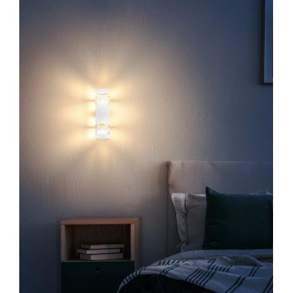 Globo - Wandlamp 2xE27/10W/230V wit