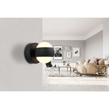 Globo - LED Dimbaar oplaadbaar aanraken wandlamp LED/1,4W/5V 1800 mAh zwart