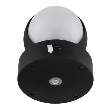 Globo - LED Dimbaar oplaadbaar aanraken wandlamp LED/1,4W/5V 1800 mAh zwart