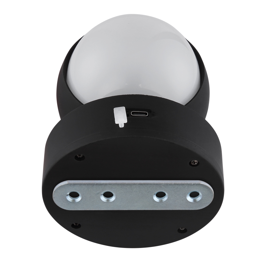 Globo - LED Dimbaar oplaadbaar aanraken wandlamp LED/1,4W/5V 1800 mAh zwart