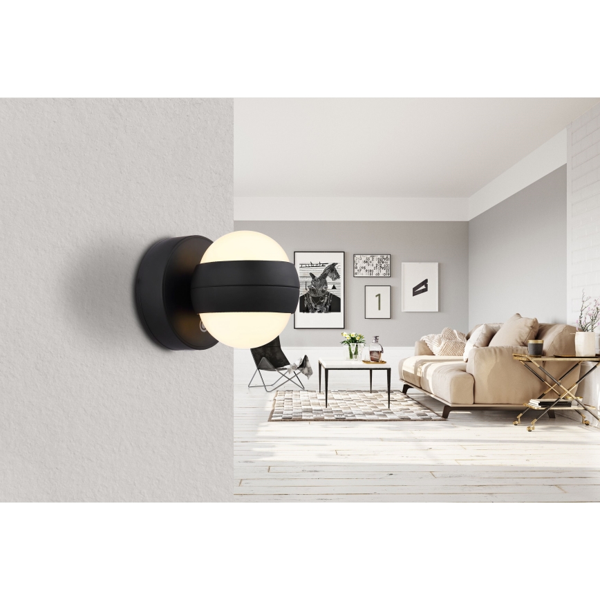 Globo - LED Dimbare Oplaadbare Touch Wandlamp LED/1,4W/5V 1800 mAh zwart