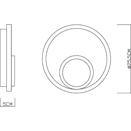 Globo - LED Wandlamp LED/16W/230V 3000K