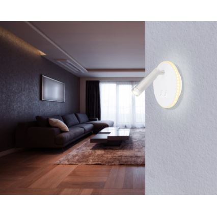 Globo - LED Wand Spot LED/6W + LED/1W/230V