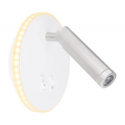 Globo - LED Wand Spot LED/6W + LED/1W/230V