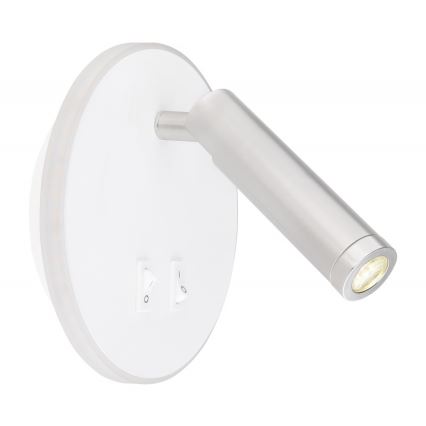 Globo - LED Wand Spot LED/6W + LED/1W/230V