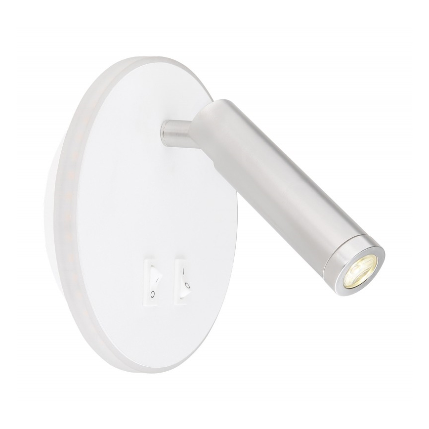 Globo - LED Wand Spot LED/6W + LED/1W/230V