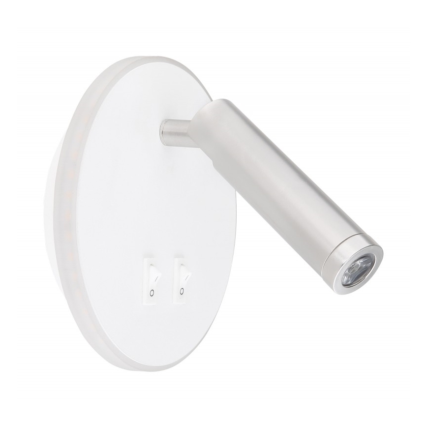 Globo - LED Wand Spot LED/6W + LED/1W/230V