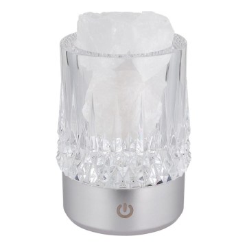 Globo - Aanraakdimbare LED-tafellamp LED/1W/5V 3000K 1200 mAh zilver