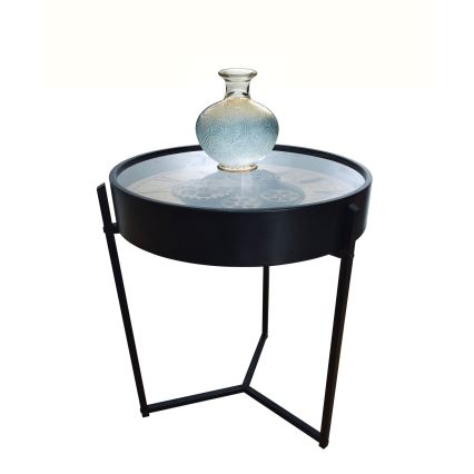 Globo - Salontafel Ø 49 cm zwart