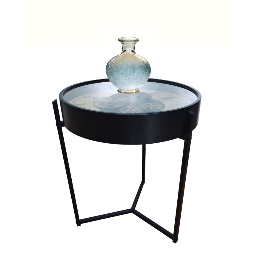 Globo - Salontafel Ø 49 cm zwart