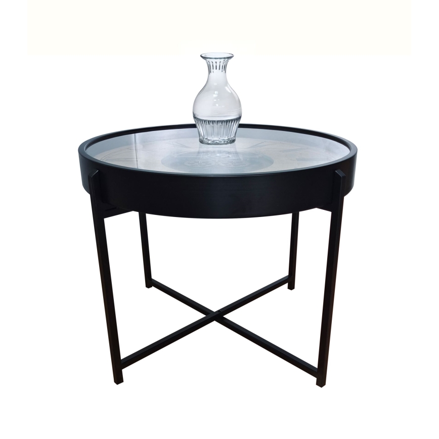 Globo - Salontafel Ø 71,5 cm zwart