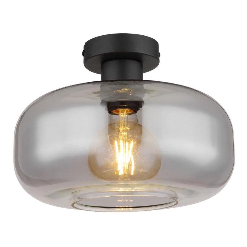 Globo - Bevestigde hanglamp 1xE27/40W/230V diameter 28 cm grijs