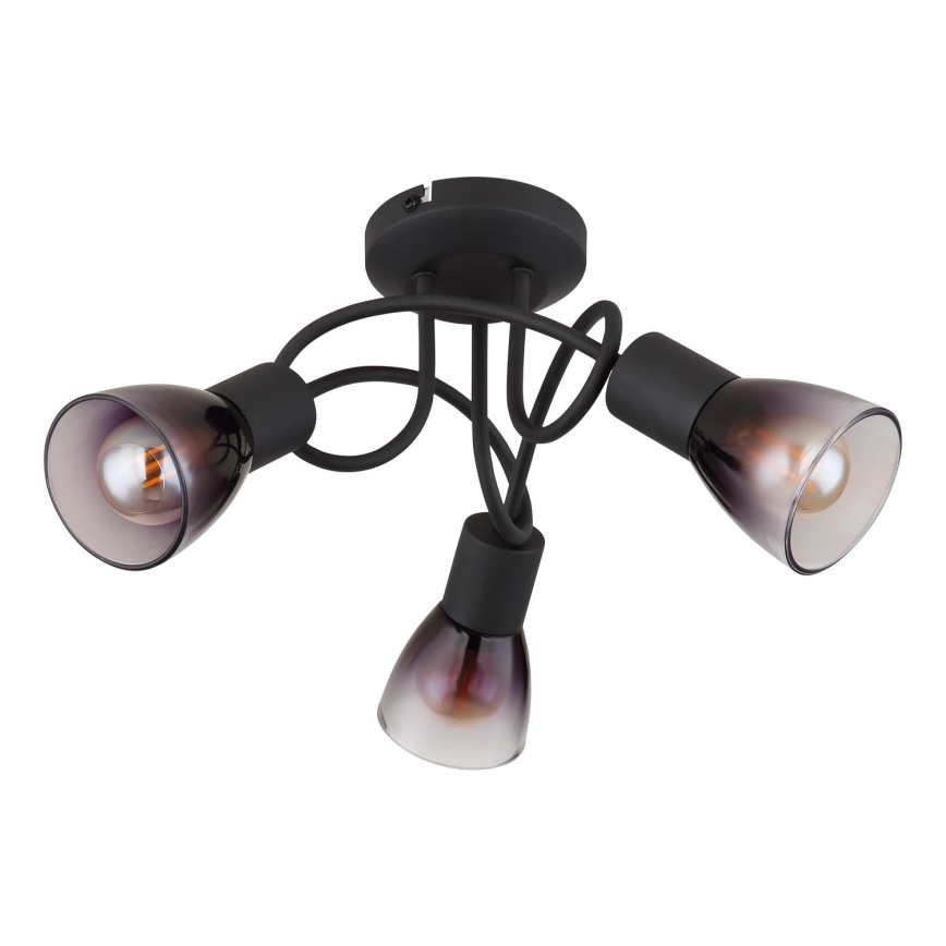 Globo - Bevestigde hanglamp 3xE14/25W/230V zwart