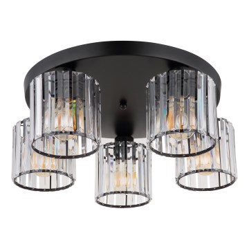 Globo - Bevestigde hanglamp 5xE27/60W/230V diameter 46,5 cm zwart