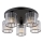 Globo - Bevestigde hanglamp 5xE27/60W/230V diameter 46,5 cm zwart