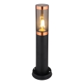 Globo - Buitenlamp 1xE27/23W/230V IP44 45 cm zwart/koper