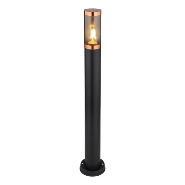 Globo - Buitenlamp 1xE27/23W/230V IP44 80 cm zwart/koper