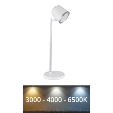 Globo - Dimbaar LED touch tafellampje 4in1 LED/6W/3,7V 3000K/4000K/6500K 1500 mAh USB wit
