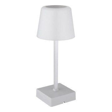 Globo - Dimbaar LED touch tafellampje LED/2W/5V 3000/4500/6500K 800 mAh zilver